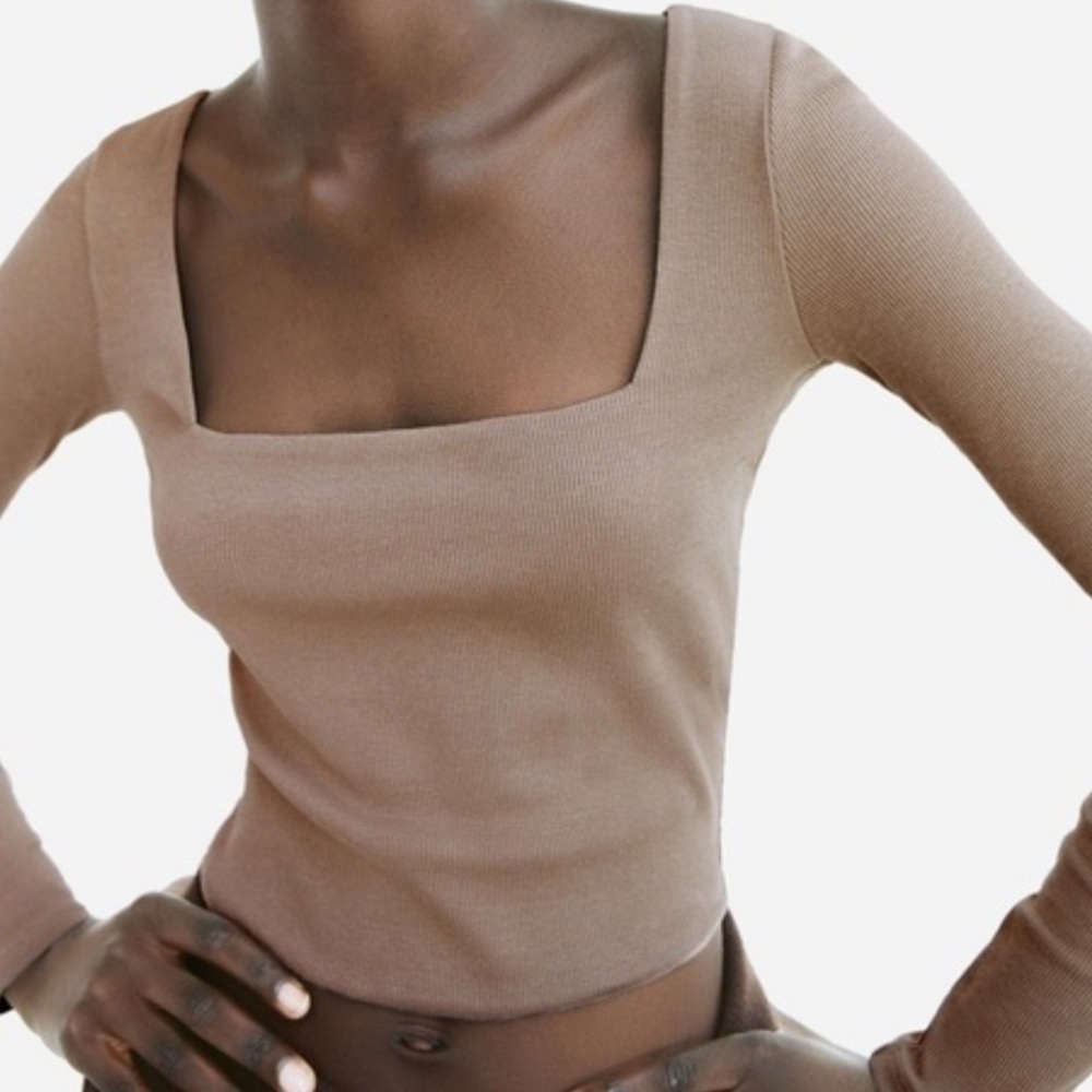 brand new square neck ZARA top